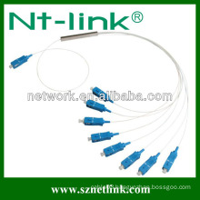 Rack mount multimode fiber optic 1x8 PLC Splitter